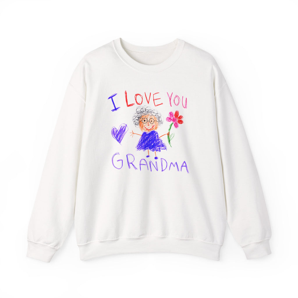 Custom Kid's Drawing Sweatshirt in White