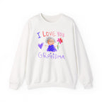 Custom Kid's Drawing Sweatshirt in White